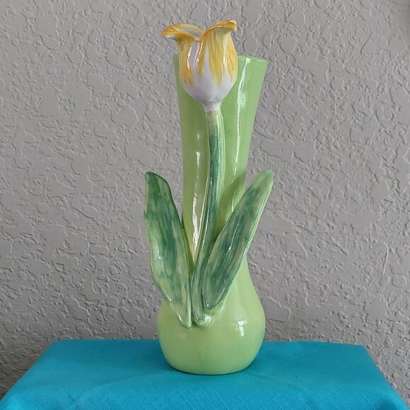 Dana Gibson Vintage Tulip Porcelain Vase - Picture 2 of 12
